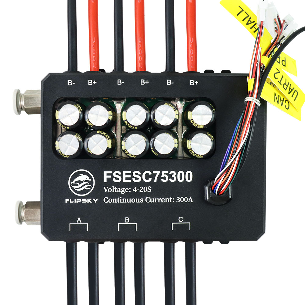 Vesc 75300 High Current Esc - Flipsky FSESC 75300 84V Current 350A