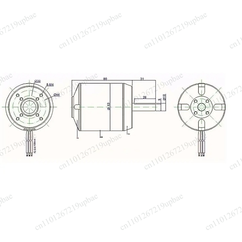 6384 Brushless Motor Sensored - มอเตอร์ไร้แปรงถ่านแบบมีเซ็นเซอร์ 6384 150KV 200KV 24‑36V สำหรับสกู๊ตเตอร์ทรงตัว
