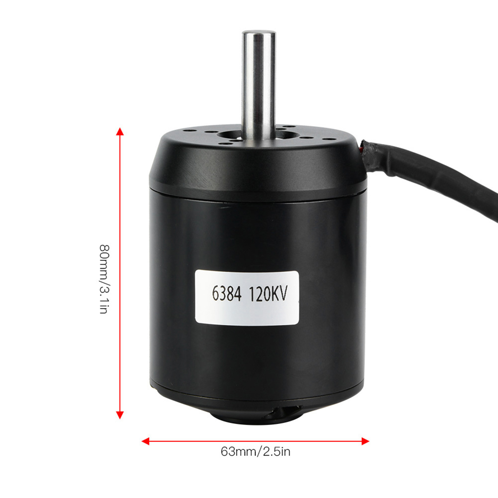 6384 120KV BLDC มอเตอร์แบบไร้แ - 6384 Brushless Motor Sensored บทวิจารณ์และราคา