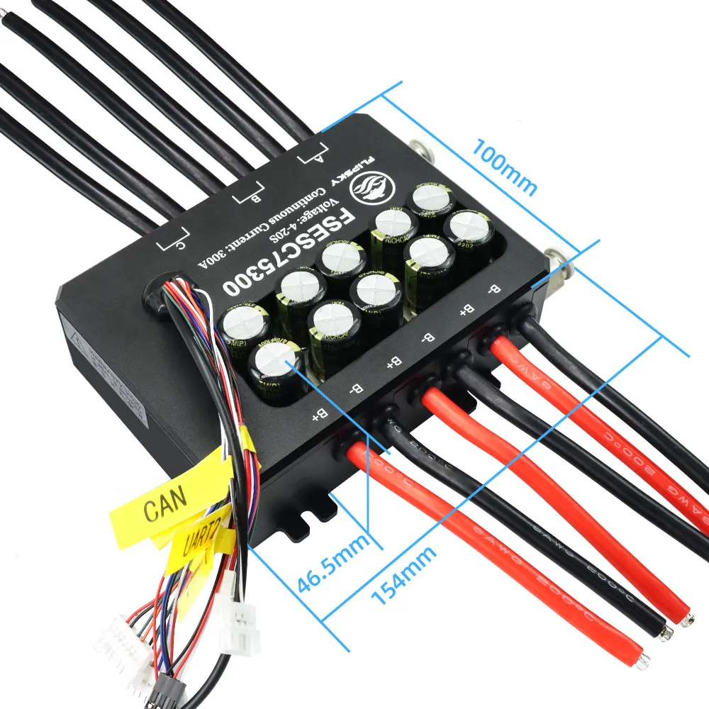 VoltSFlipsky Fsesc 75300 84v ก - Vesc 75300 High Current Esc บทวิจารณ์และราคา